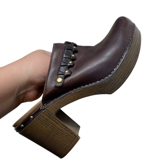 Dansko Womens 3101457045 Deni Leather Slip On Mules Clogs Brown EU40 US 10-10.5 - Picture 10 of 12